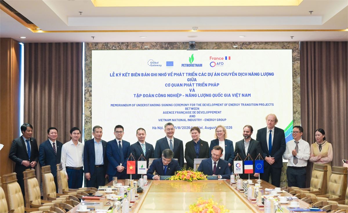 Petrovietnam và AFD thúc đẩy hợp tác phát triển các dự án chuyển dịch năng lượng