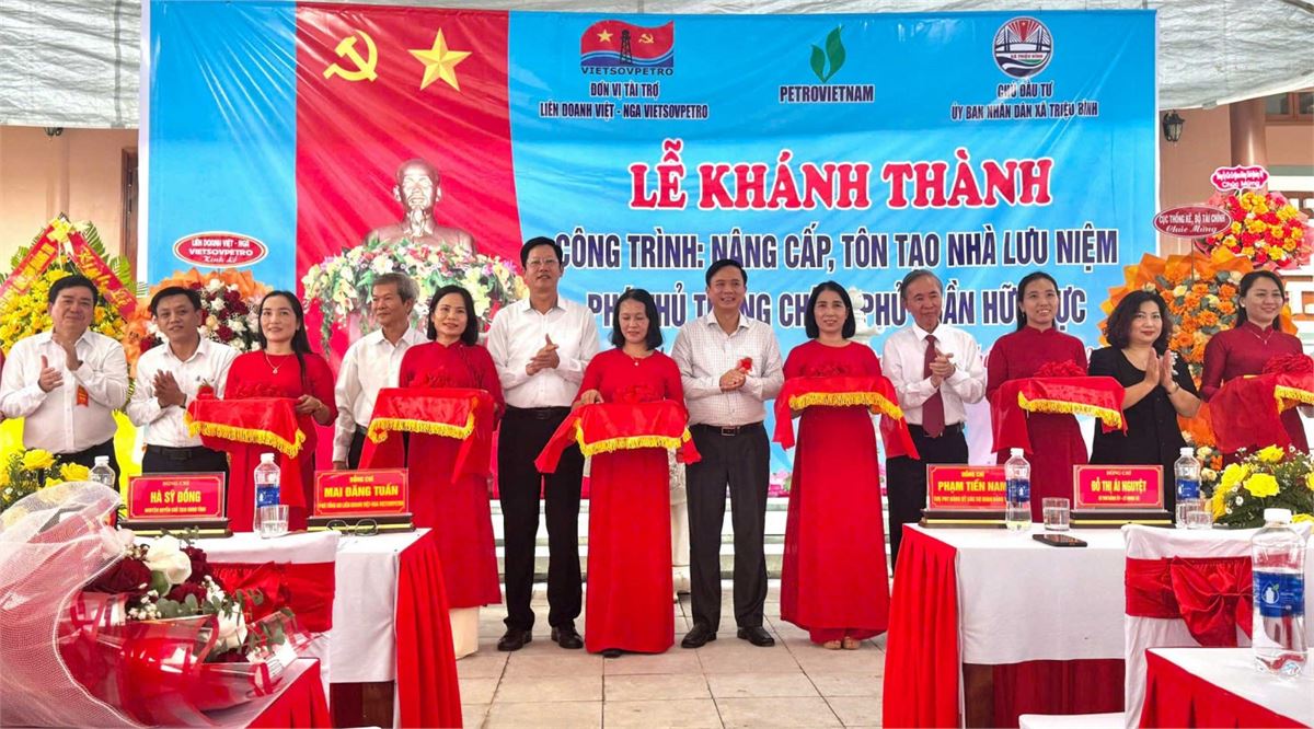 Khánh thành công trình tôn tạo Nhà lưu niệm cố Phó Thủ tướng Trần Hữu Dực: Tấm lòng tri ân của người lao động PETROVIETNAM