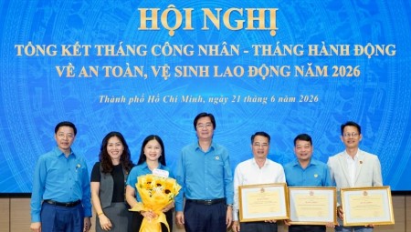Công đoàn Petrovietnam được vinh danh đạt thành tích xuất sắc trong Tháng Công nhân và Tháng hành động về ATVSLĐ năm 2026