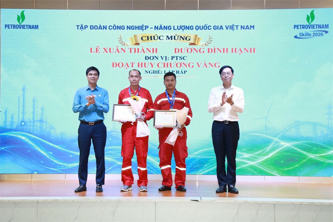 [Chùm ảnh] Vinh danh những “bàn tay vàng” tại Hội thi Tay nghề Dầu khí lần thứ IX