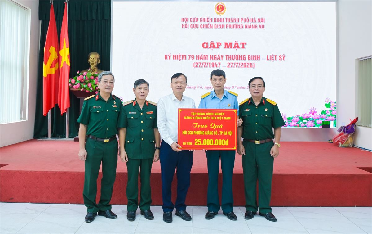 Hội CCB Petrovietnam tri ân thương binh, gia đình chính sách tại phường Giảng Võ (Hà Nội)