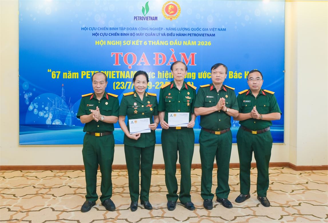 Hội CCB BMQL&ĐH Petrovietnam phát huy vai trò tiên phong, gương mẫu, hoàn thành tốt nhiệm vụ 6 tháng đầu năm 2026