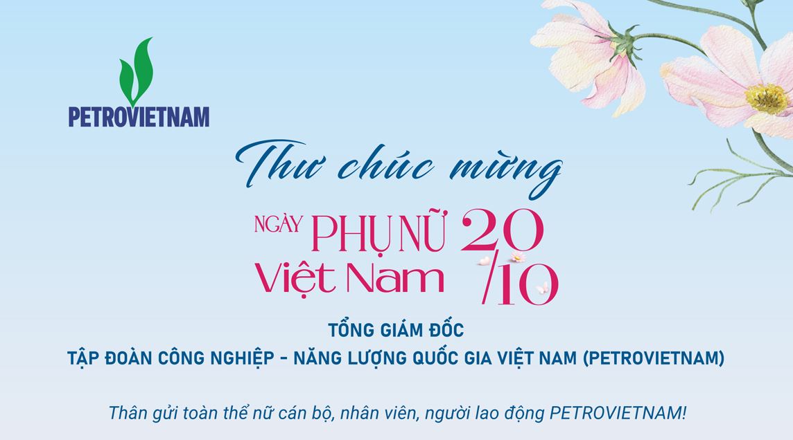 Thư chúc mừng ngày Phụ nữ Việt Nam 20/10