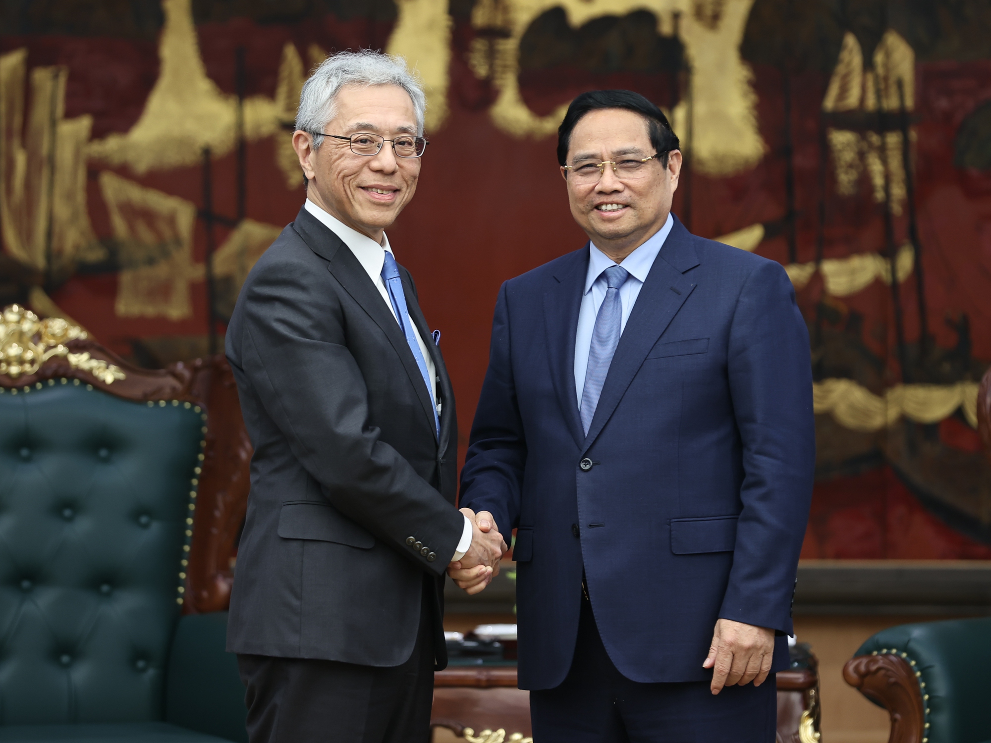 Thủ tướng tiếp lãnh đạo tập đoàn Nhật tham gia dự án điện khí 12 tỷ USD