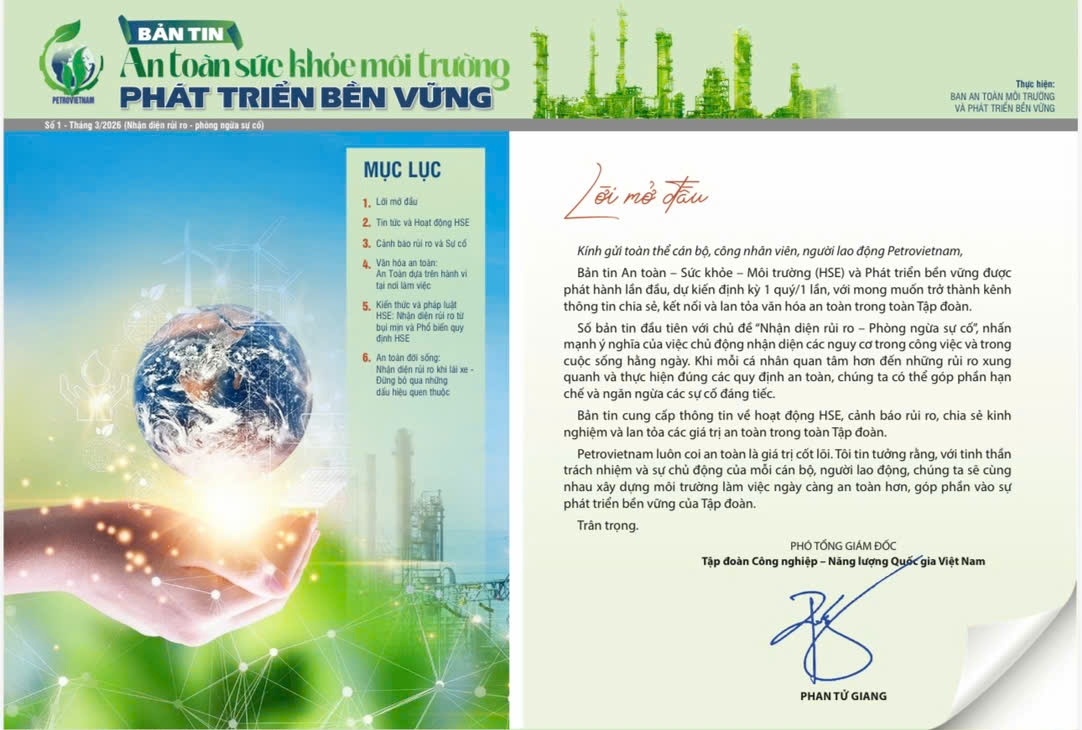 RA MẮT BẢN TIN HSE PETROVIETNAM: KÊNH THÔNG TIN THIẾT THỰC VỀ AN TOÀN
