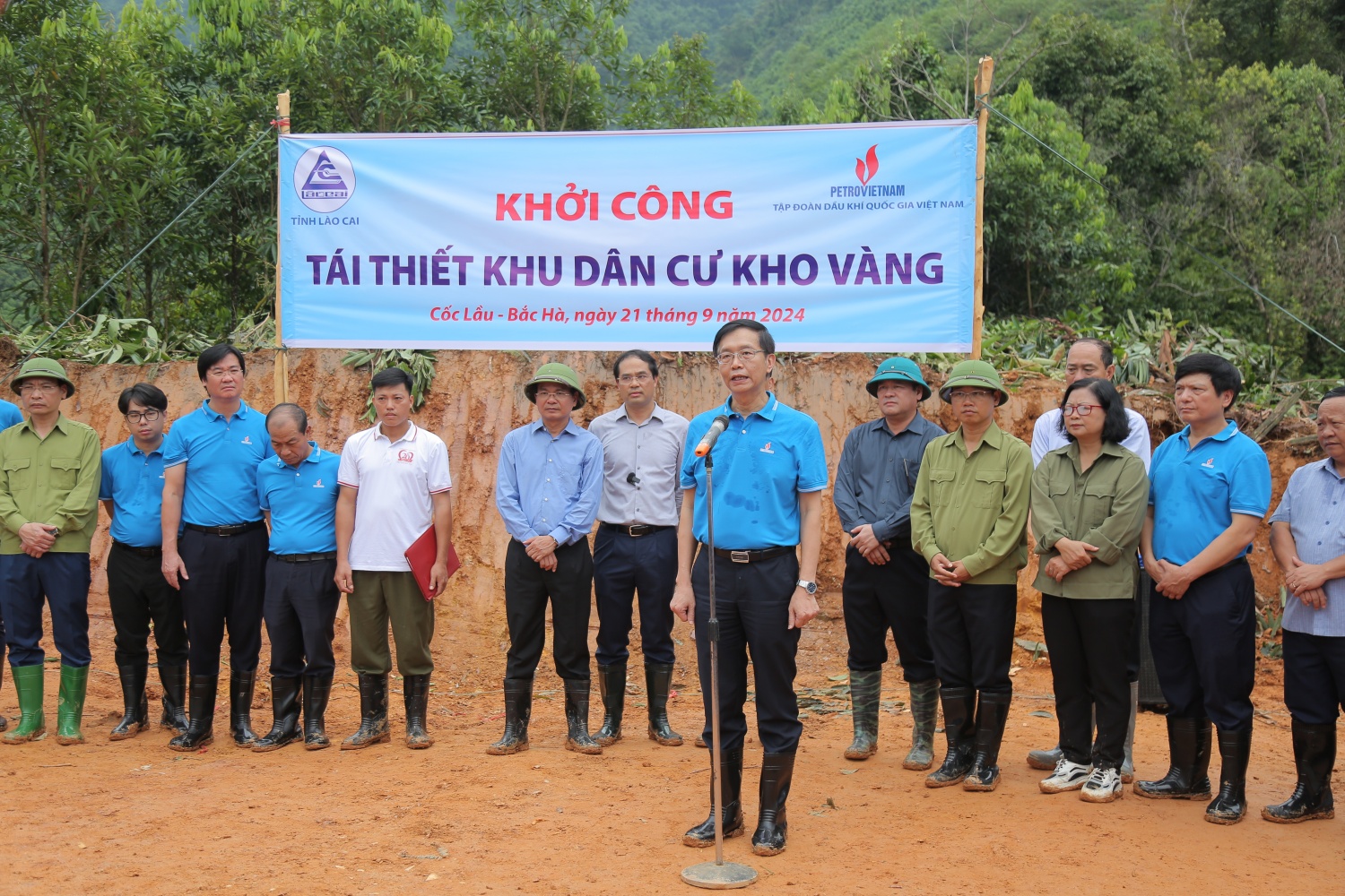 Petrovietnam khởi công tái thiết khu dân cư thôn Kho Vàng 