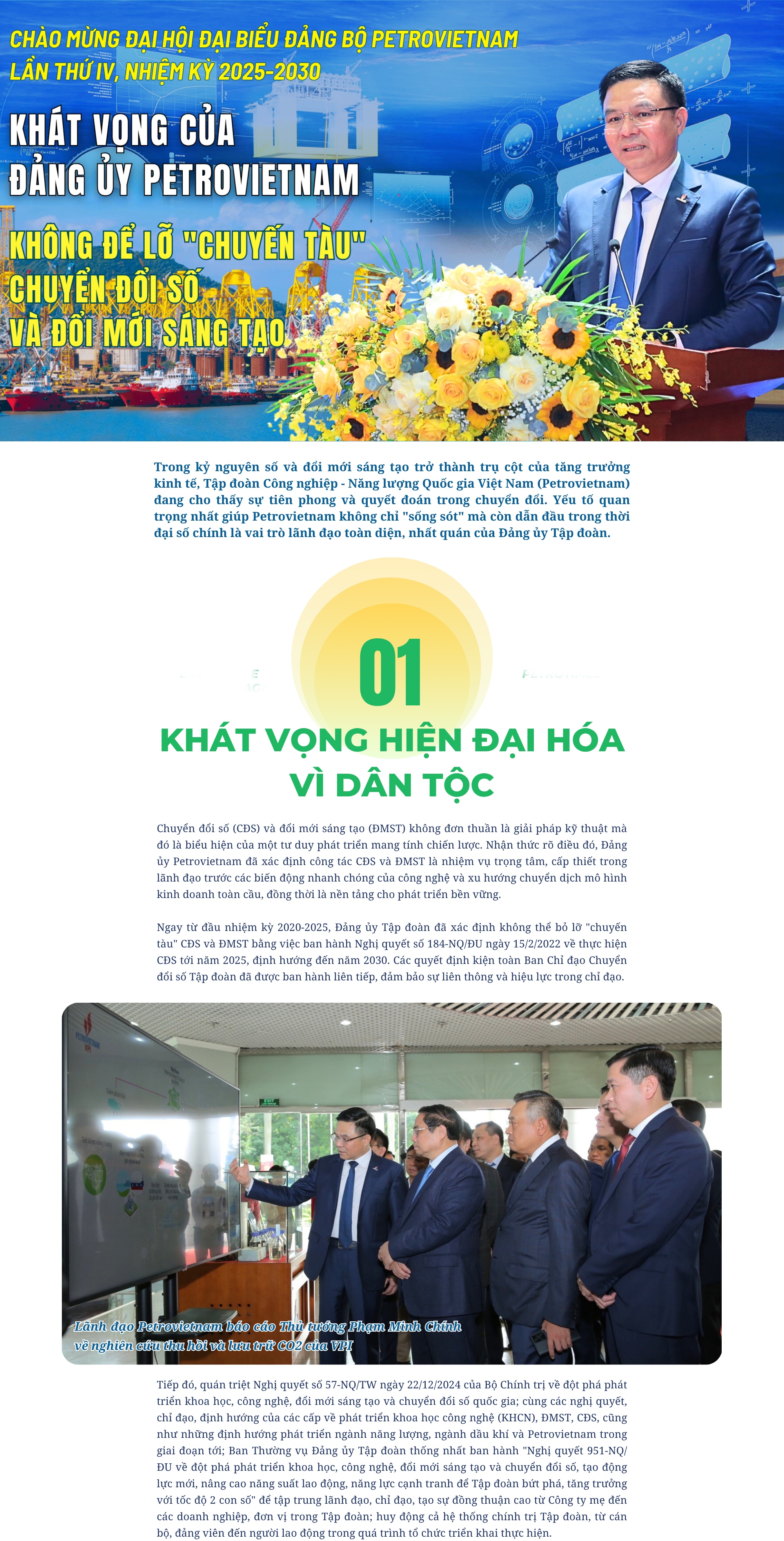 Khát vọng của Đảng ủy Petrovietnam: Không để lỡ 