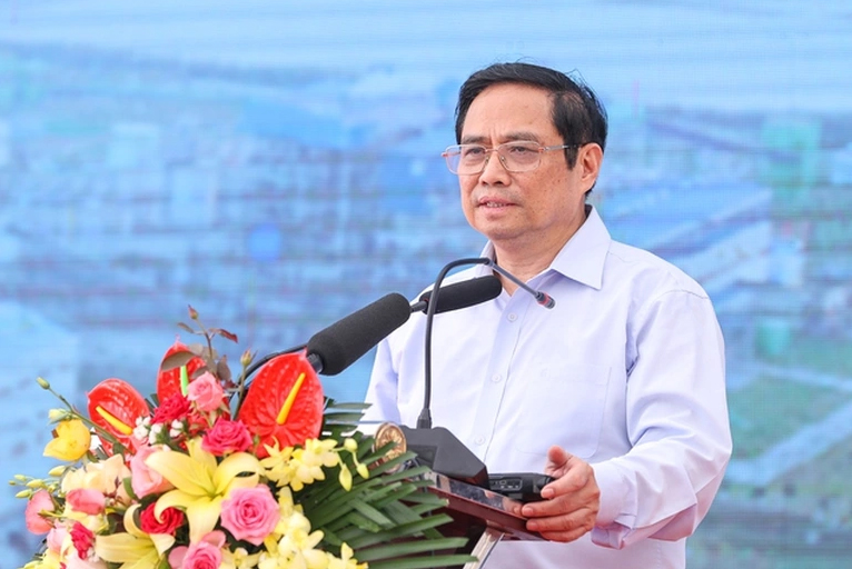 Thủ tướng Phạm Minh Chính kiểm tra tiến độ Nhà máy Nhiệt điện Thái Bình 2